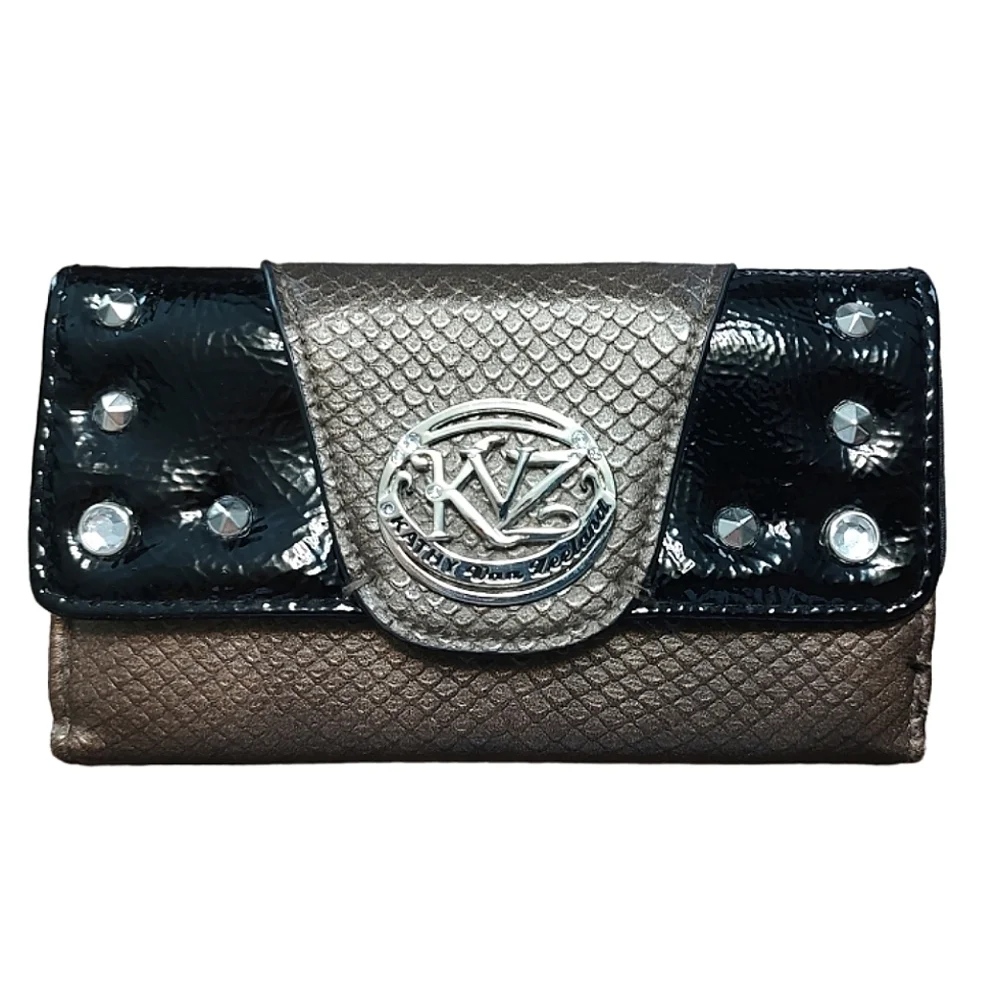 Kathy Van Zeeland Wallet with Rhinestone